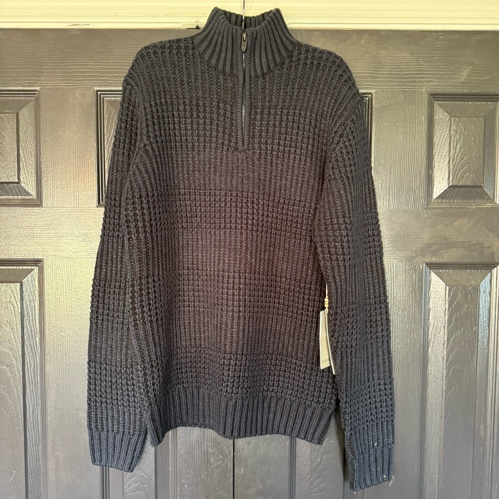 NWT Hudson & Barrow 1/4 zip pullover M